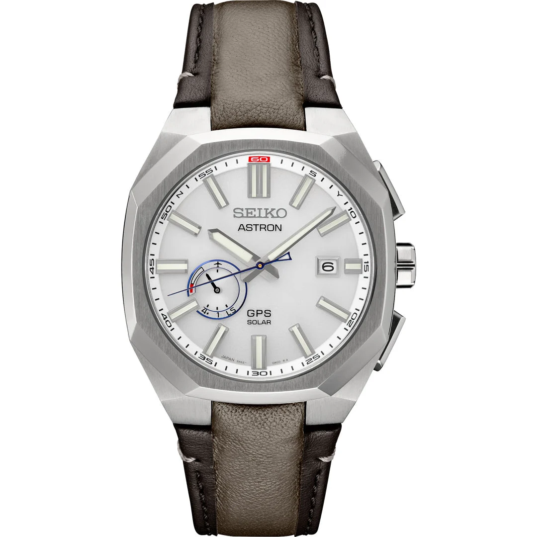 Seiko Astron Titanium Solar GPS White Dial Limited Edition SSJ019 kol saati