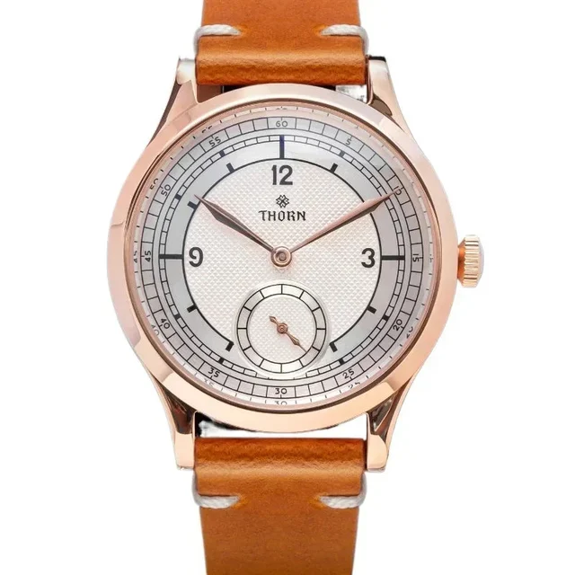 Tandorio THORN Too1 quartz Sub Second Watch 37mm Case 3ATM AR Sapphire Pilot 14:200005100#