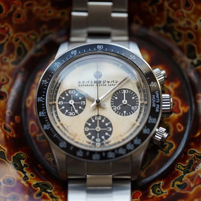 KATABAMI WATCH JAPAN 【STOCK】The Chronograph シロ "SHIRO" kol saati