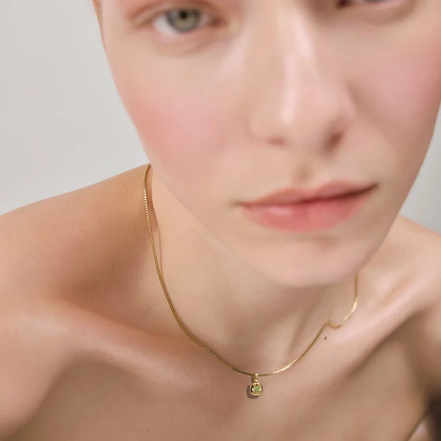 Default Birthstone August Halskette Gold PH-SET-2758 kol saati