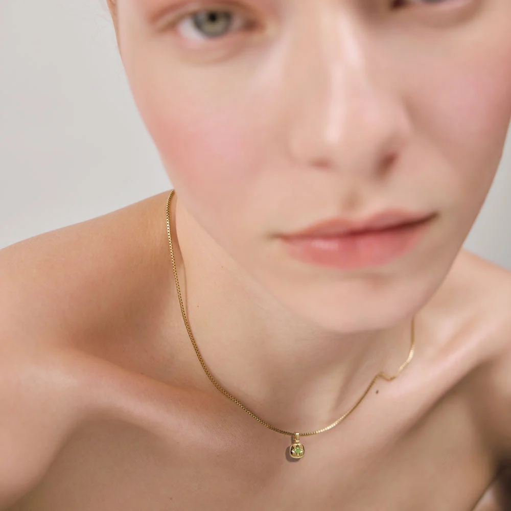 Default Birthstone August Halskette Gold PH-SET-2758 kol saati