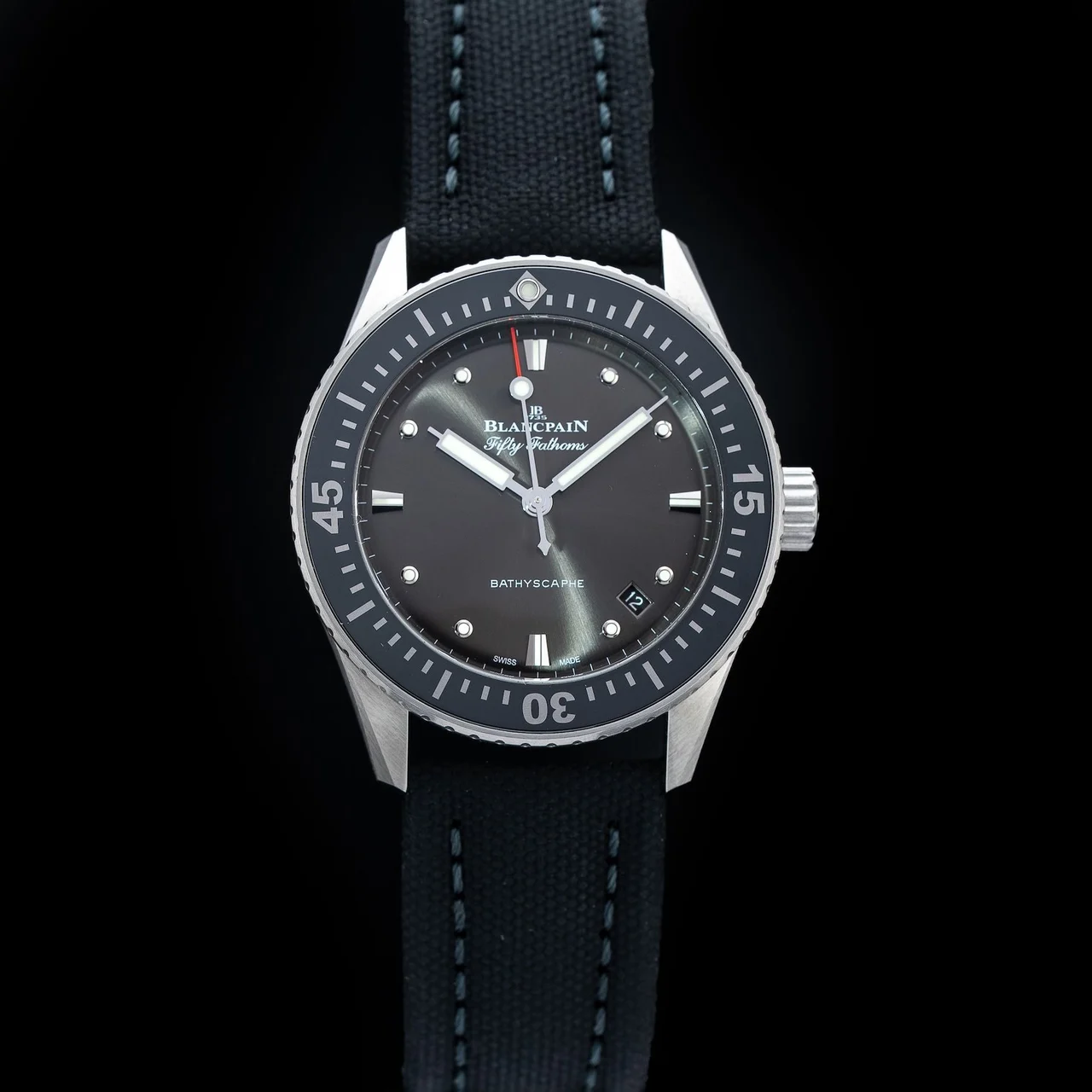 Blancpain Fifty Fathoms Bathyscaphe 5100B-1110-B52A 210009N33122 38 mm kol saati