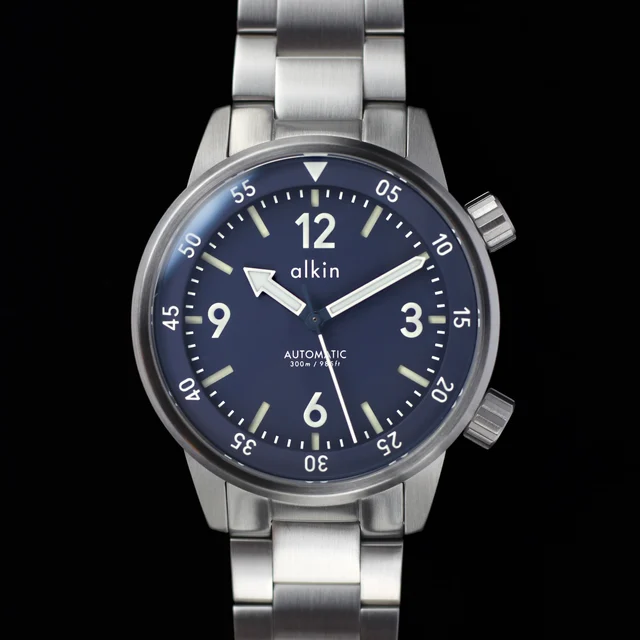 alkinwatches Model Two - Blue Dial / SS Case kol saati