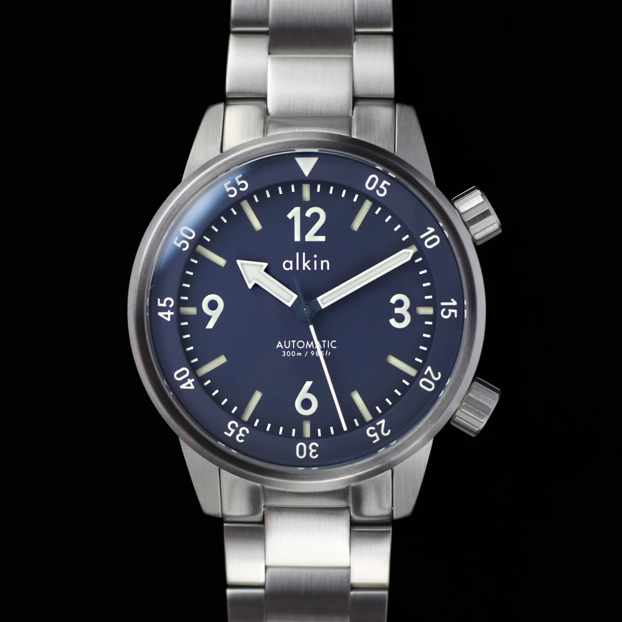alkinwatches Model Two - Blue Dial / SS Case 41 mm kol saati