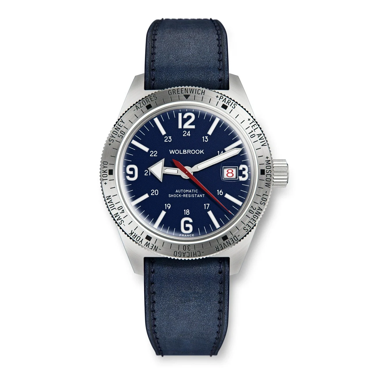 Wolbrook 22-SWA-002-LR3-BLU 48 mm kol saati