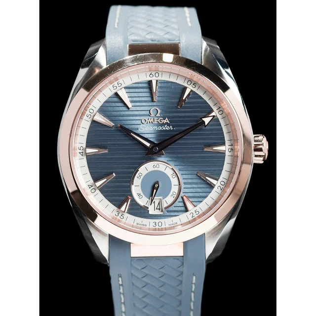 OMEGA Seamaster Aqua Terra 150M Small Seconds Steel Gold Blue Dial 41mm 210009N30574 kol s