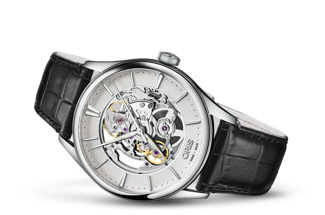 Oris Artelier Skeleton 01 734 7721 4051-07 5 21 64FC kol saati