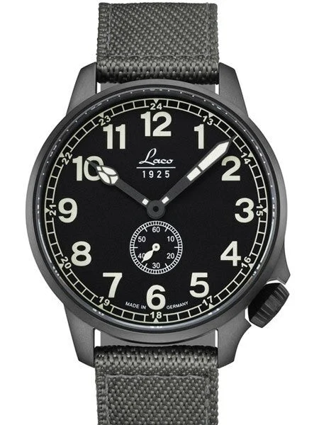 Laco Scratch and Dent - JU-52 Type C Dial Automatic Pilot Watch with PVD Case and Sapphire Crystal #861908 SND037 42 mm kol saati
