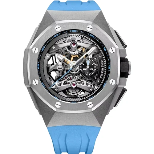 Audemars Piguet Tourbillon Chronograph Openworked Selfwinding 26587TI.OO.D031CA.01 44 mm kol saati