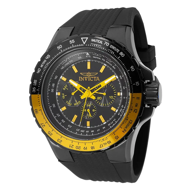 Invicta Aviator Skyshock Watch - 50mm. Black (39277) kol saati