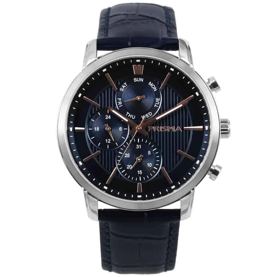 Prisma Refined Blue Watch Prisma P.1589 Refined Blue Watch 43 mm kol saati