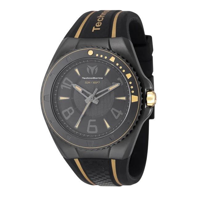 Technomarine Racing Legends Watch - 44mm. Black. Gold (TM-525016) kol saati