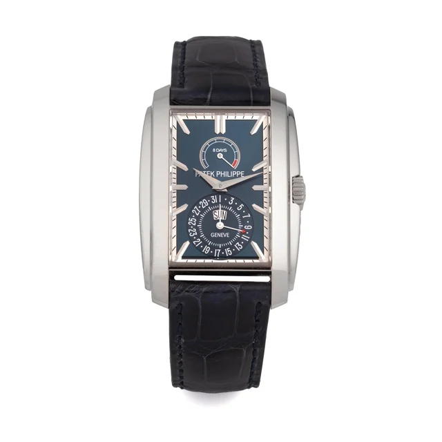 Patek Philippe PATEK PHILIPPE REF. 5200G-001, GONDOLO, 18K WHITE GOLD, BLUE DIAL kol saati