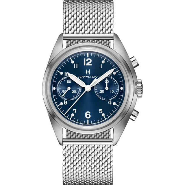 Hamilton Khaki Aviation Pilot Pioneer Mechanical Chrono H76409140 kol saati