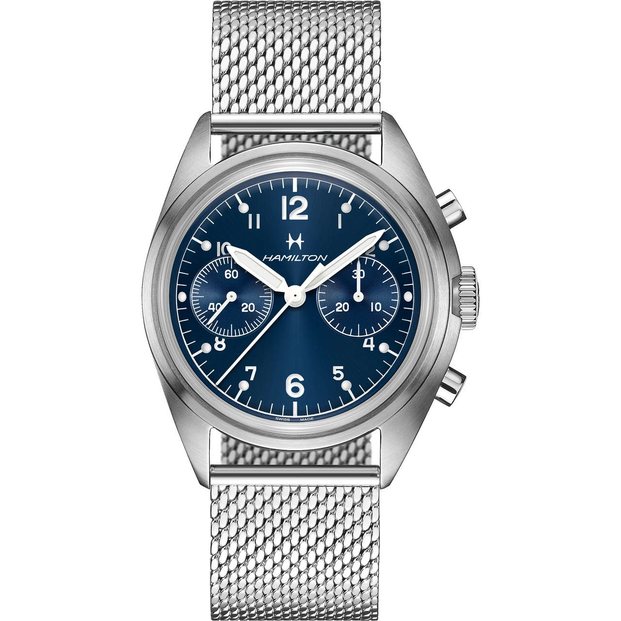 Hamilton Khaki Aviation Pilot Pioneer Mechanical Chrono H76409140 40 mm kol saati
