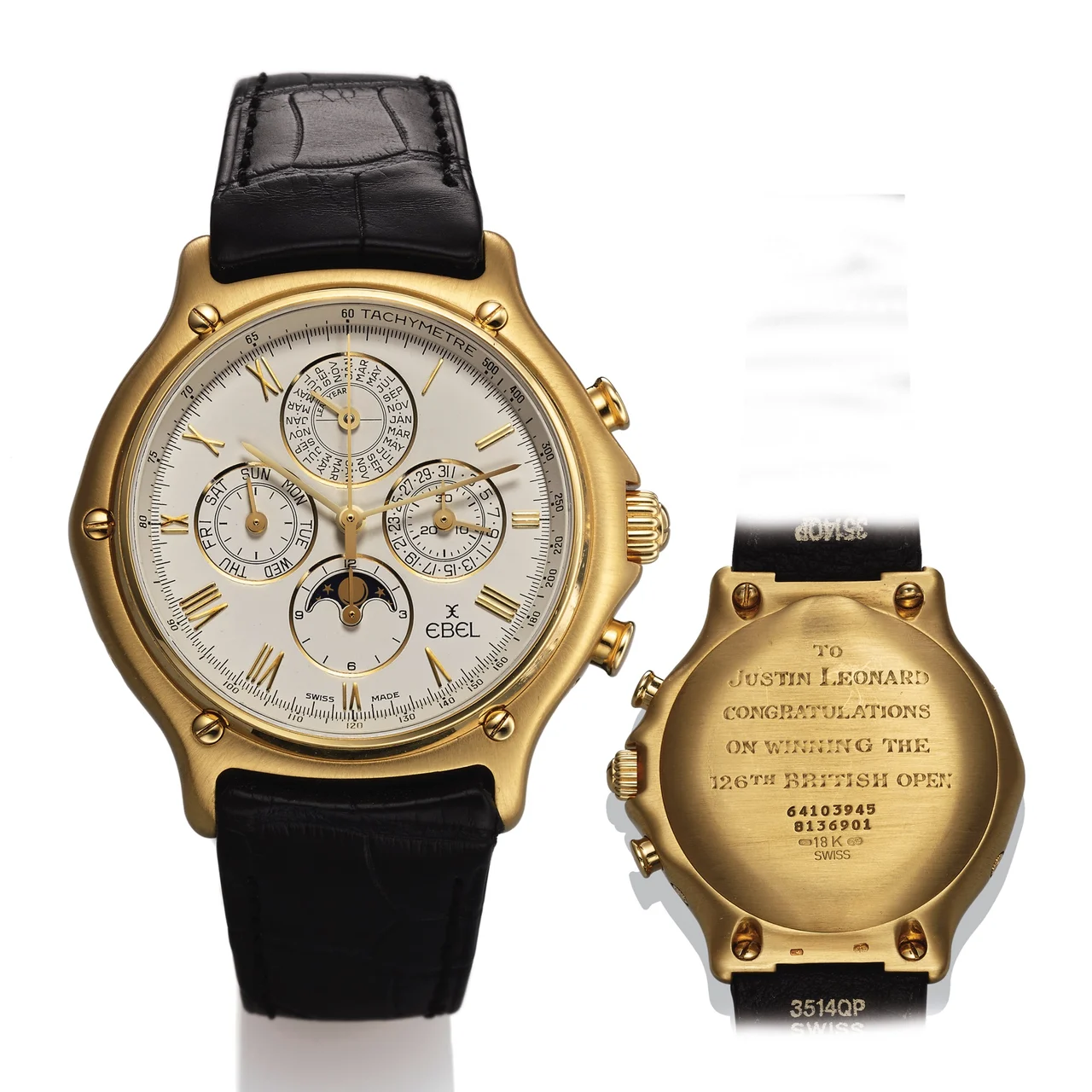 Ebel Quantieme Perpetuel Chronograph 8136901 kol saati