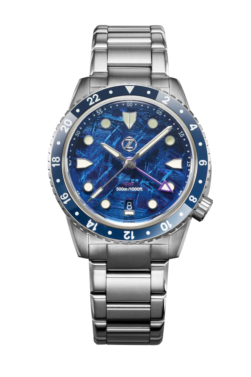 Zelos Mako 300m GMT Meteorite 40 mm kol saati