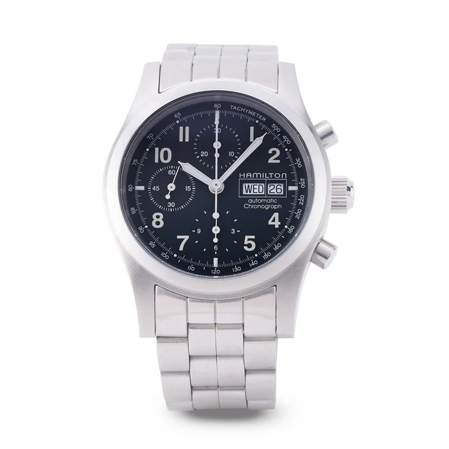 Hamilton HAMILTON, REF. H001000202, AUTOMATIC CHRONOGRAPH, BLACK DIAL, STAINLESS STEEL kol