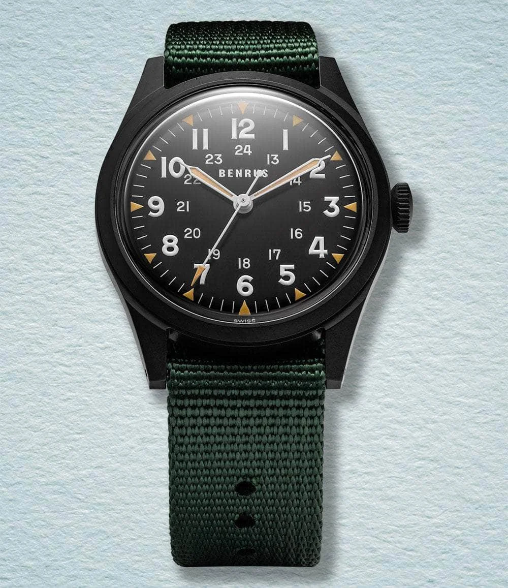 Benrus DTU Phantom DTU-BB-B-038-01 38 mm kol saati