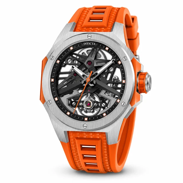 Invicta Celestial Adamastre Automatic Watch w/ Skeleton Dial - 43mm, Orange (69541) kol sa