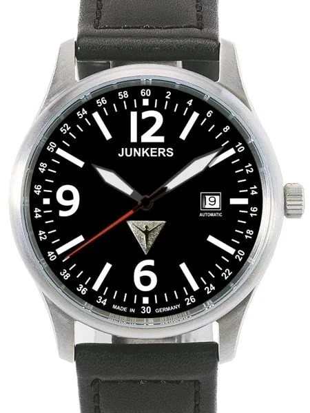 Junkers Titanium Swiss ETA Automatic Watc with Sapphire Crystal #6272-2 kol saati