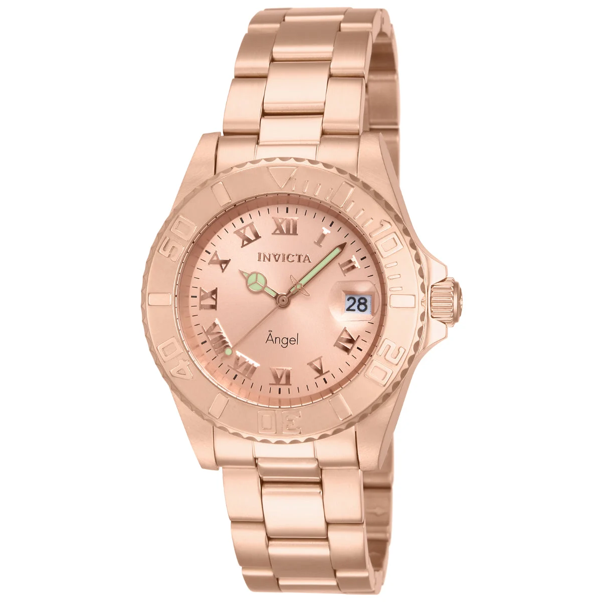 Invicta Angel Aureborne Swiss Ronda 515 Caliber Watch - 40mm, Rose Gold (14322) 40 mm kol saati