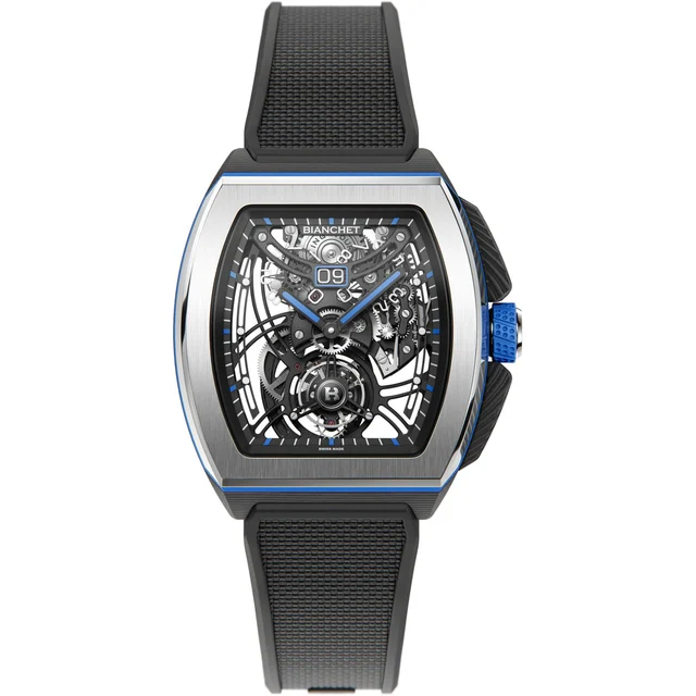 Bianchet Flying Tourbillon Grande Date B 1.618 Hybrid Blue HBBFTGD4 kol saati
