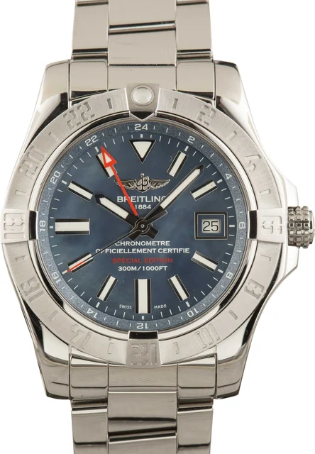 Breitling Avenger Automatic GMT 43 Mother Of Pearl A3239011/C930 kol saati