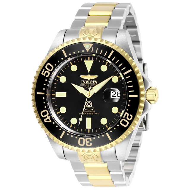 Invicta Grand Diver Navalia Automatic Watch - 47mm, Steel, Gold (27614) kol saati