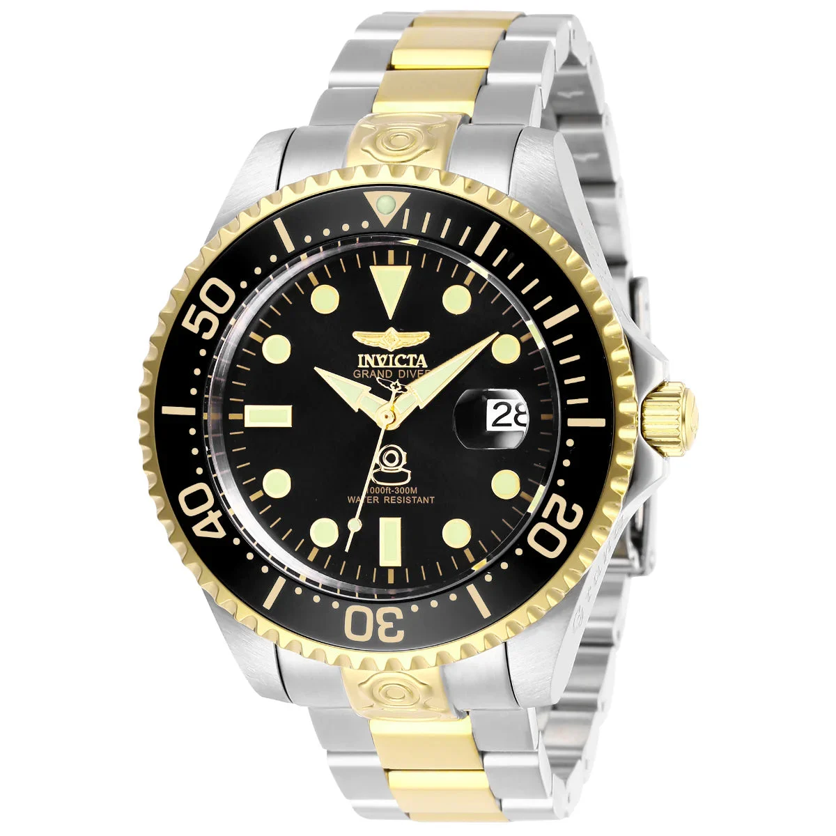 Invicta Grand Diver Navalia Automatic Watch - 47mm, Steel, Gold (27614) 47 mm kol saati