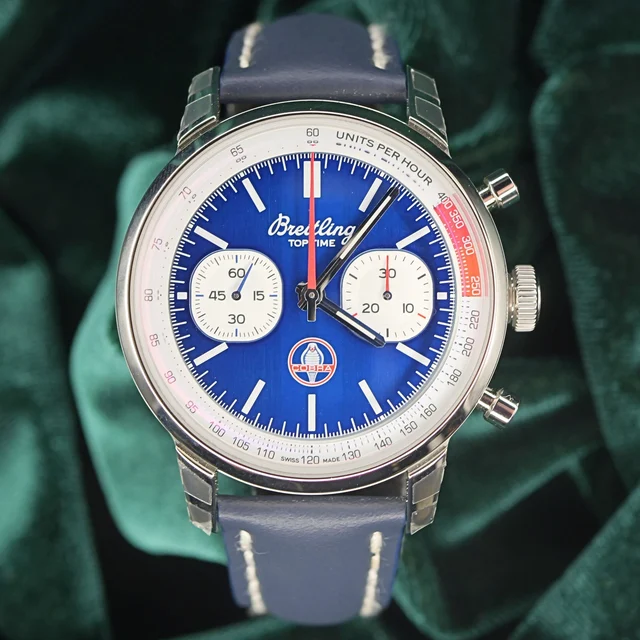 Breitling Top Time Shelby Cobra 41MM Blue Dial Stainless Ste kol saati