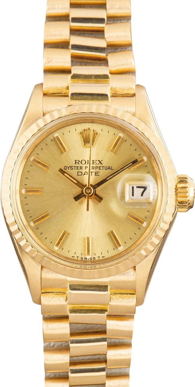 Rolex Date 6517 Two Tone 26 mm kol saati