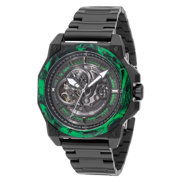 Invicta Rally Automatic Watch w/ Skeleton Dial - 43mm, Black (69512) kol saati