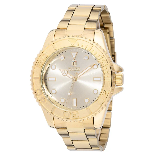 Montres Prestige Thalm X Invicta Watch - 43mm. Gold (MPW-0262) kol saati