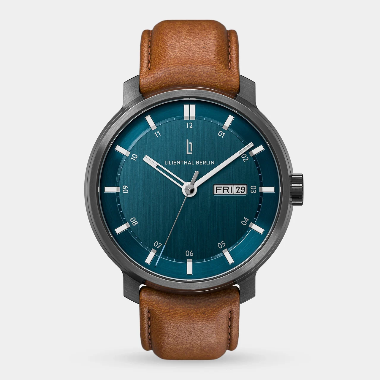 Lilienthal Berlin Neolux Day Date N2-002-CB044FB 42 mm kol saati