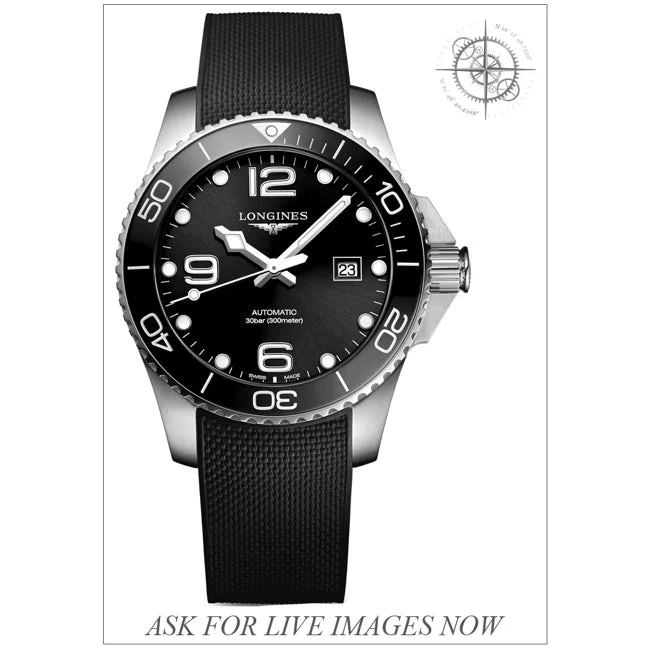Longines HydroConquest Automatic Black 43mm 210000075840 43 mm kol saati
