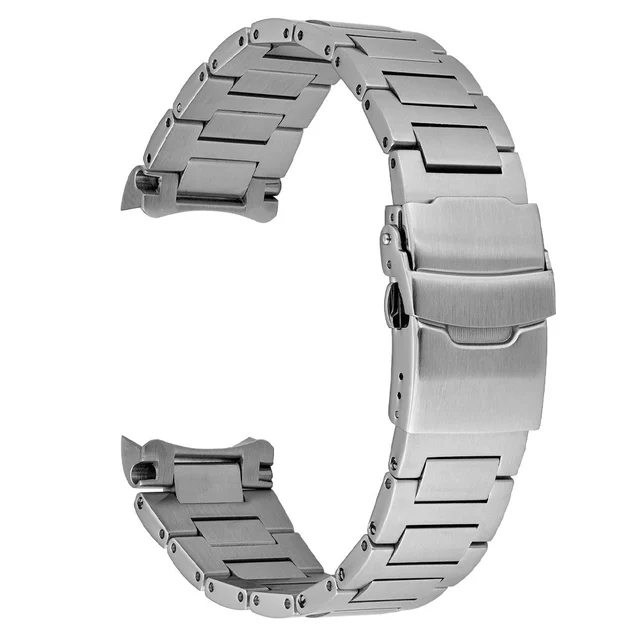 Islander H-Link Solid-Link Watch Bracelet for SKX007 and 43mm Dive Watches Curved End #BRA
