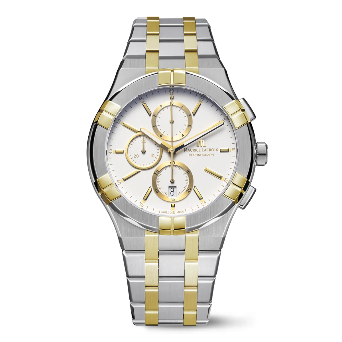 Maurice Lacroix Aikon Quartz Chronograph Duotone AI1118-PVY03-130-1 42 mm kol saati