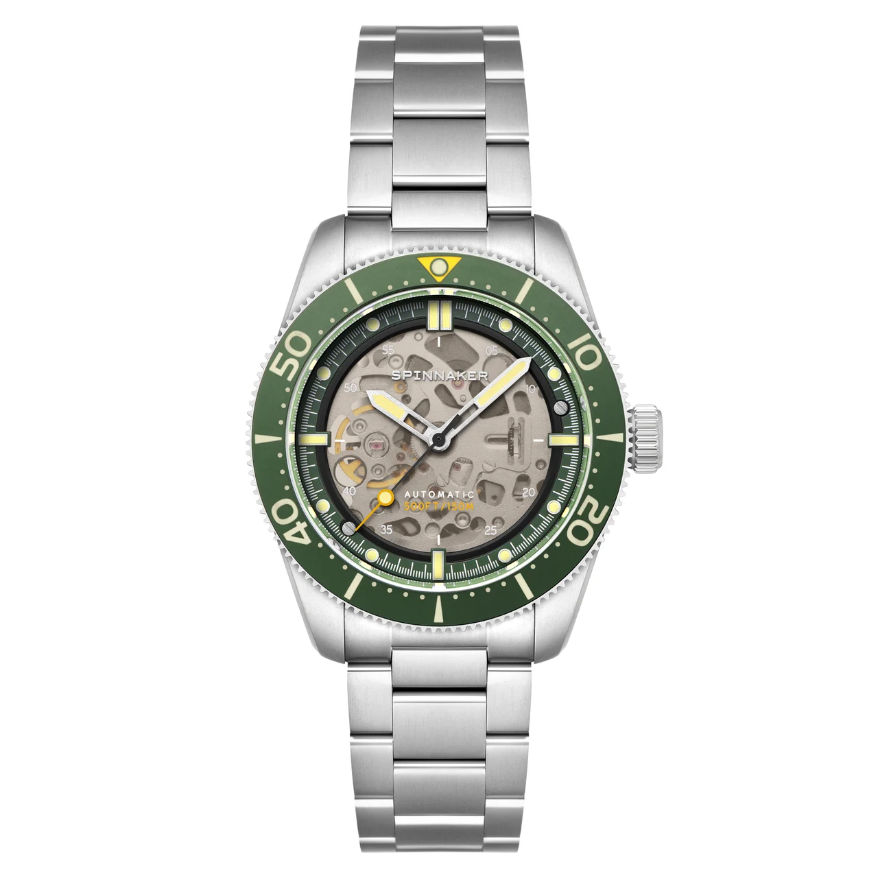 Croft 42 Skeleton Automatic Green Ceramic SP-5134-66 kol saati