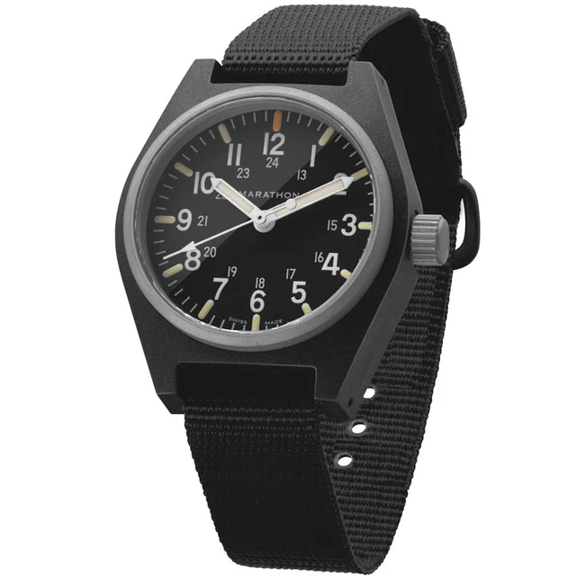 Marathon Swiss Made Quartz Military General Purpose Watch with MaraGlo Green Illumination 