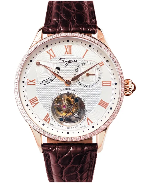 Sugess Tourbillon Master SU8001GWD-B kol saati