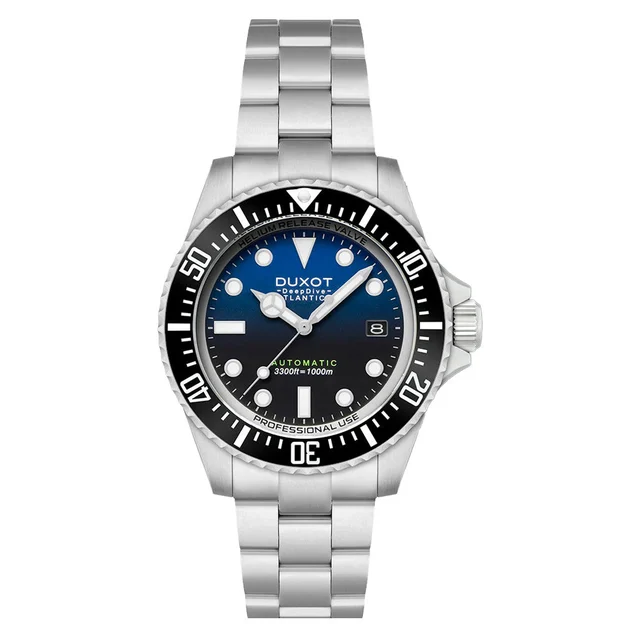 Duxot Atlantica Deep Dive Automatic Limited Edition Cobalt Blue Dial #DX-2066-11 kol saati