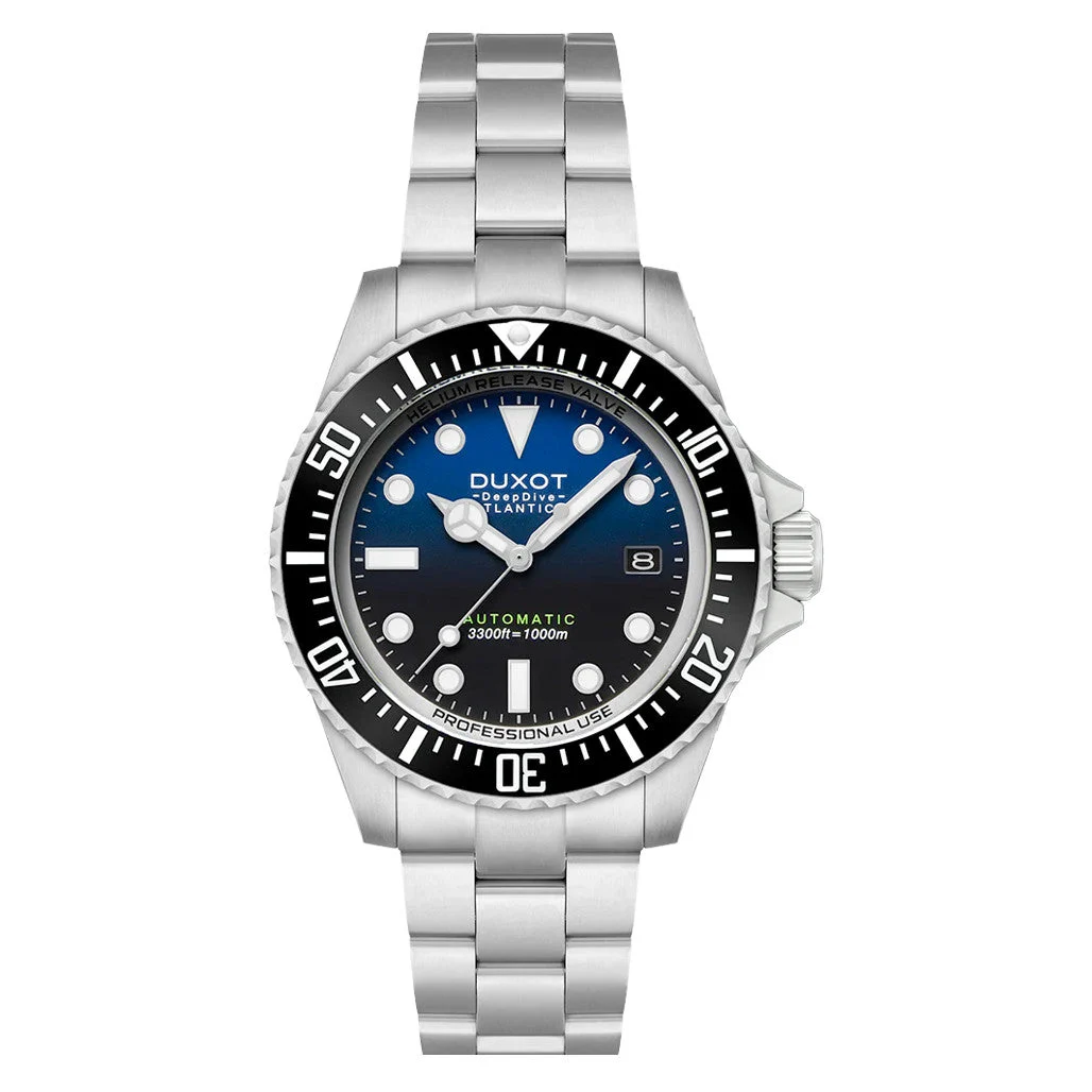 Duxot Atlantica Deep Dive Automatic Limited Edition Cobalt Blue Dial #DX-2066-11 kol saati