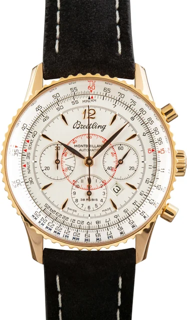 Breitling Navitimer Montbrillant 18K Rose Gold H41330 kol saati