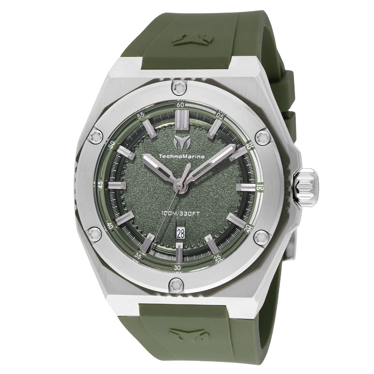 Technomarine Coral Legacy Sport Watch - 45mm. Olive Green (TM-416067) 45 mm kol saati