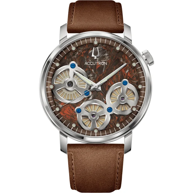 Accutron Forged Carbon Brown 26A214 kol saati