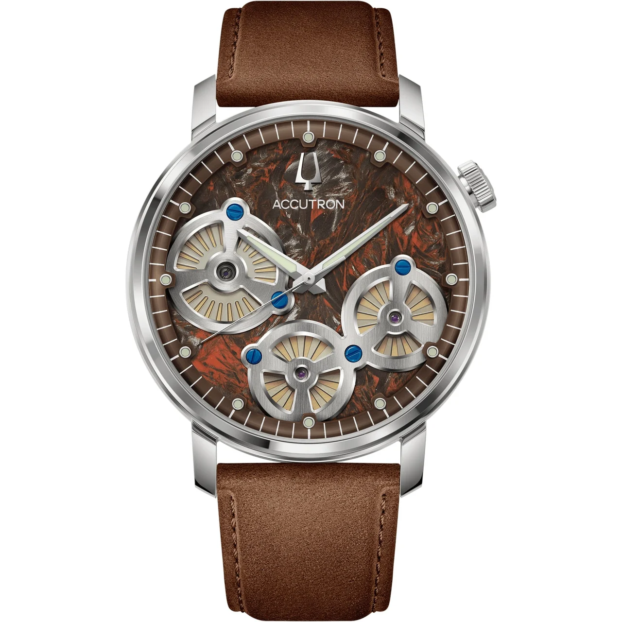 Accutron Forged Carbon Brown 26A214 43.5 mm kol saati