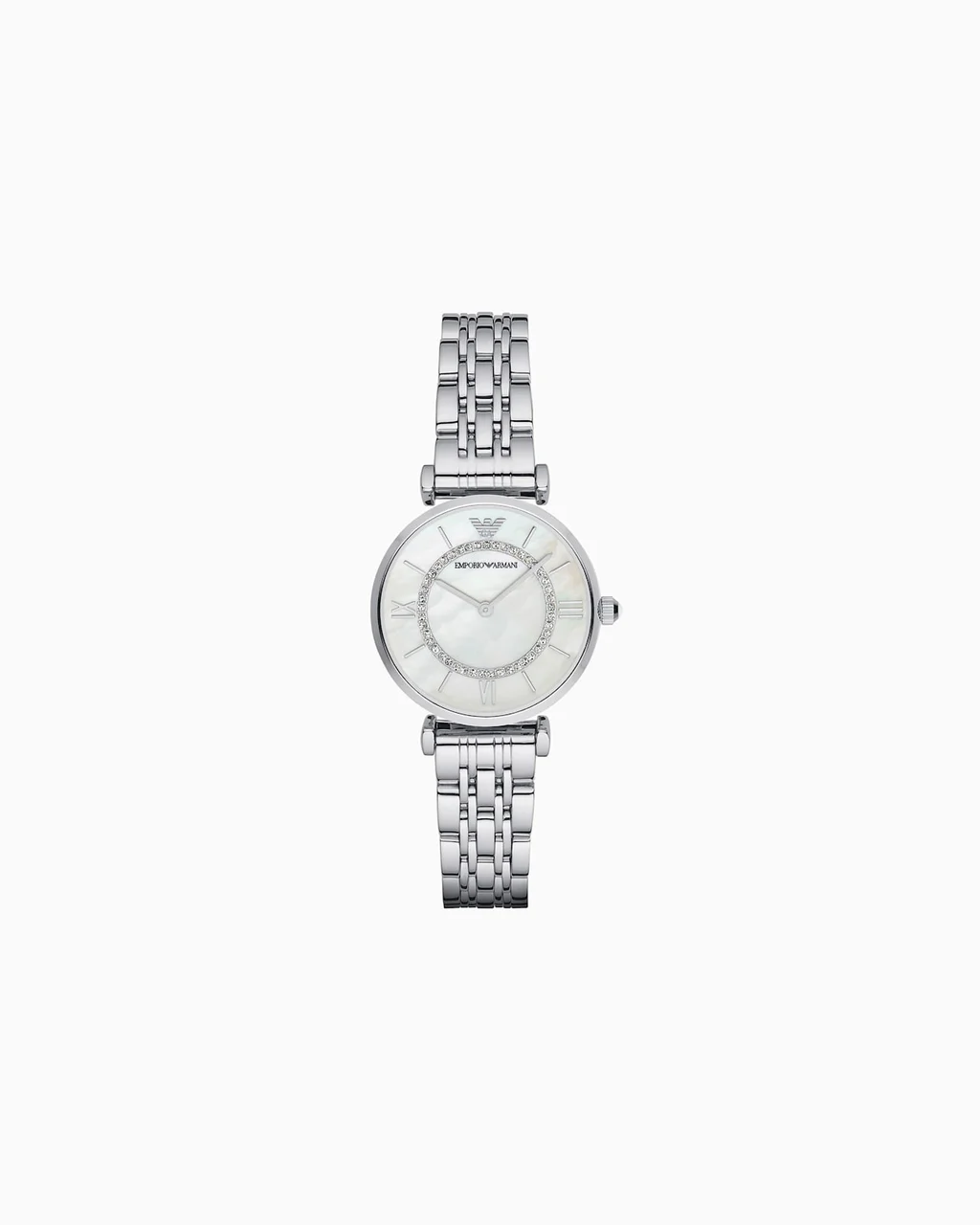 Emporio Armani Two-Hand Stainless Steel Watch AR1908 32 mm kol saati
