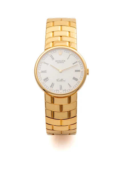 Rolex ROLEX, REF. 5167, CELLINI, DIAMOND INDEXES, YELLOW GOLD kol saati
