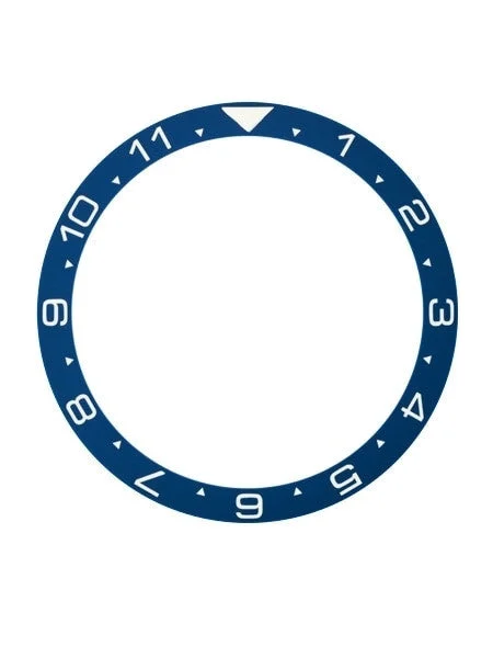 Islander Dark Blue Ceramic Luminous Dual-Time Bezel Insert for Seiko SKX007, SKX009, SKX01